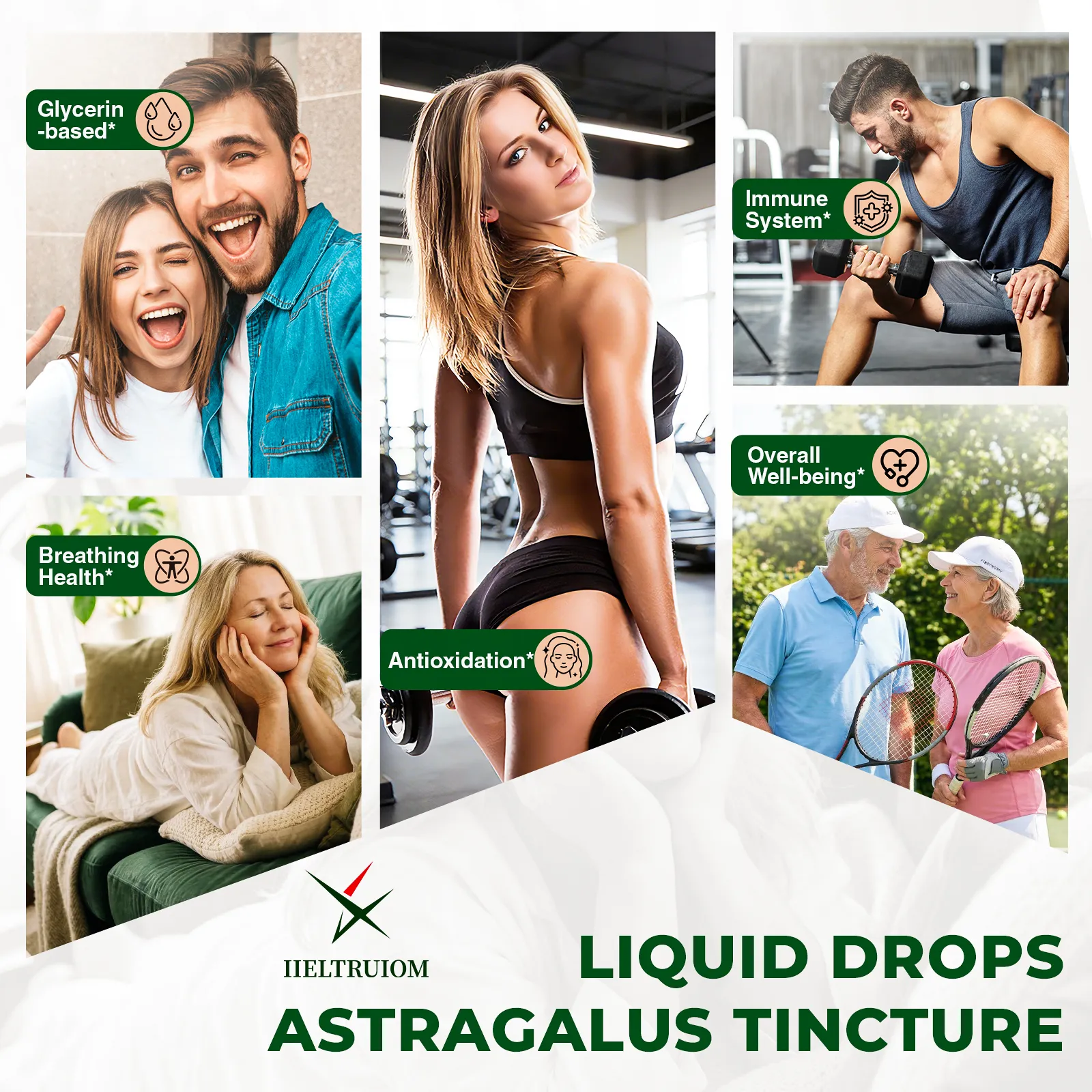 Organic Astragalus Root Liquid Extract with Black Elderberry & Vitamin C – 1000mg Astragalus Extract, Alcohol-Free Astragalus Supplement, Immune Support Herbal Drops (30 Servings)