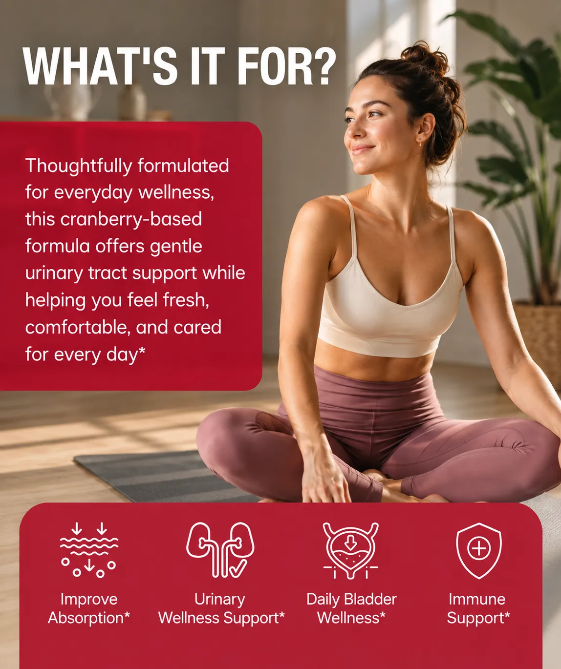 Cranberry Gummies for Women & Men, 600mg Cranberry Extract 50:1 with Vitamin C & E, Hibiscus Blend for Daily Wellness, Vegan Pectin Chewable, 60 Gummies